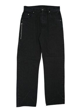 Mr. Completely Relaxed Fit Side-Zip Jeans in Washed Black